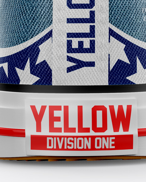 High Top Canvas Sneaker Mockup Back View In Apparel Mockups On Yellow Images Object Mockups