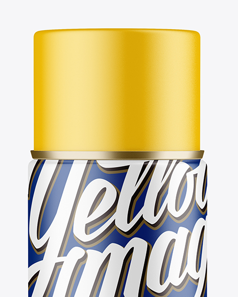 Download Matte Spray Can With Plastic Cap Mockup Front View In Can Mockups On Yellow Images Object Mockups