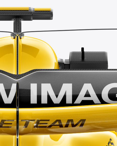 2017 Formula 1 Car Mockup Back view