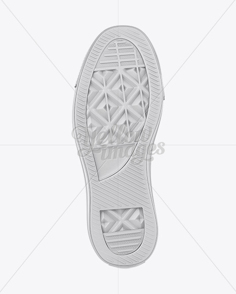 High Top Canvas Sneaker Mockup Top Bottom Views In Apparel Mockups On Yellow Images Object Mockups