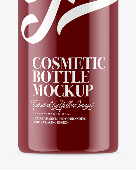 Glossy Cosmetic Bottle Mockup PSD #1