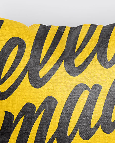 Download Square Pillow Mockup In Object Mockups On Yellow Images Object Mockups PSD Mockup Templates