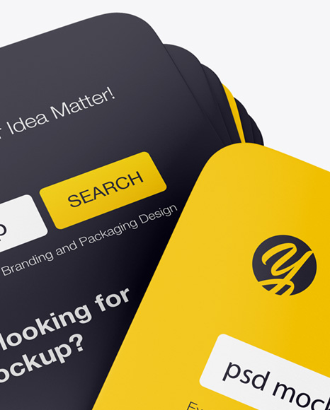 Download Square Business Card Mockup Free Yellowimages