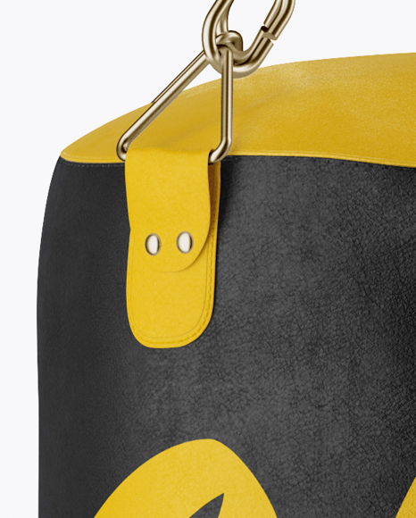 Punching Bag Mockup Front View In Object Mockups On Yellow Images Object Mockups