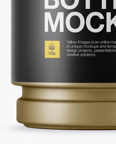 Matte Metallic Pill Bottle Mockup In Bottle Mockups On Yellow Images Object Mockups