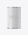 Download Tin Can With Textured Label Mockup - Front View in Can Mockups on Yellow Images Object Mockups