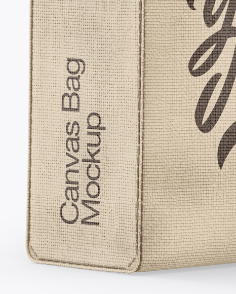 Canvas Bag Mockup - Half Side View