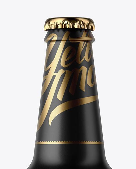 Download Ceramic Beer Bottle Mockup in Bottle Mockups on Yellow Images Object Mockups