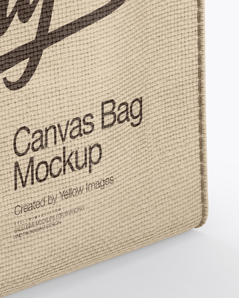 Download Canvas Bag Mockup Half Side View High Angle Shot In Apparel Mockups On Yellow Images Object Mockups PSD Mockup Templates