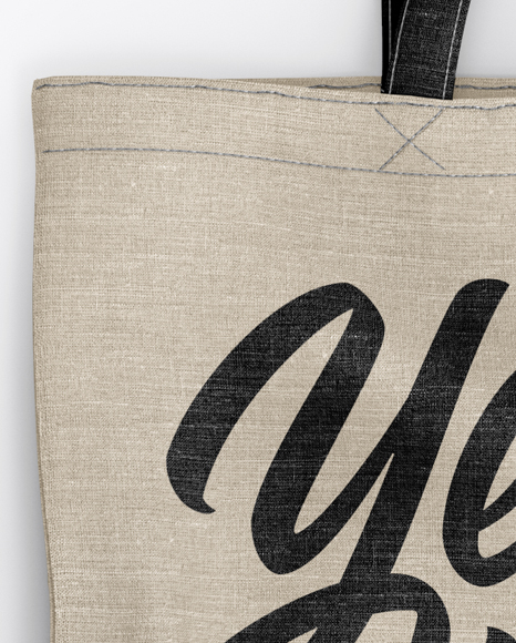 Download Canvas Bag Mockup - Top View in Apparel Mockups on Yellow ...