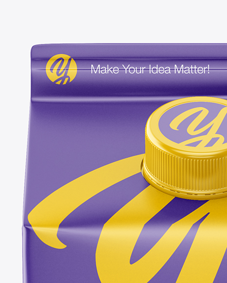 Carton Package With Plastic Cap Mockup   Front View PSD #2
