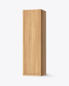 Wooden Wine Box Mockup - Half Side View