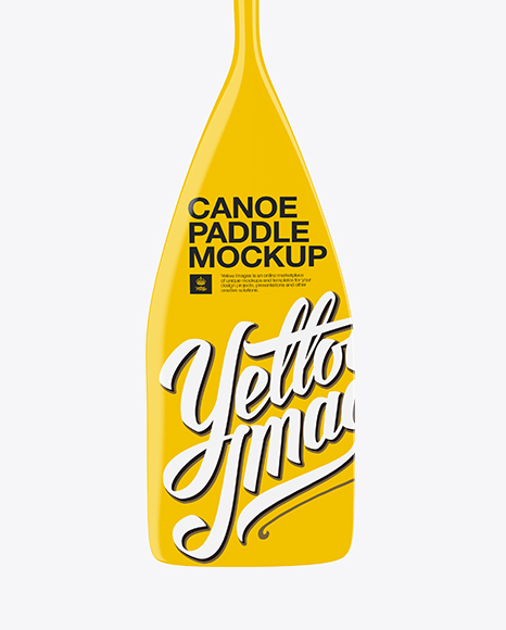 Glossy Medium Canoe Paddle Mockup   Front View PSD #4