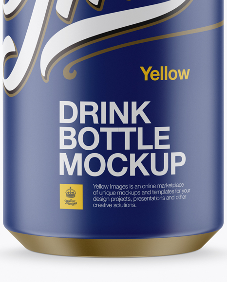 Download Matte Drink Bottle With Metal Cap Mockup In Bottle Mockups On Yellow Images Object Mockups Yellowimages Mockups