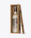Download Ceramic Wine Bottle In Open Wooden Box Mockup - Half Side View in Bottle Mockups on Yellow ...