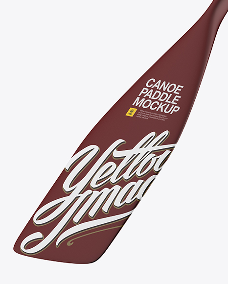 Matte Medium Canoe Paddle Mockup   Half Side View PSD #1