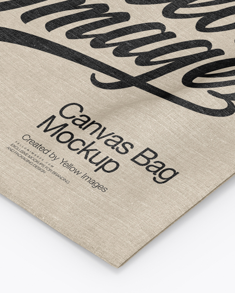 Download Canvas Bag Mockup - Top View (Half Side) in Apparel ...