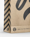 Download Kraft Paper Bag Mockup - Half Side View in Bag & Sack Mockups on Yellow Images Object Mockups