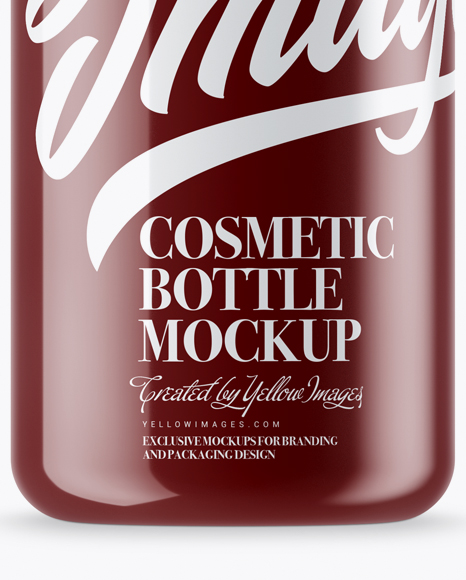 Glossy Cosmetic Bottle Mockup PSD #1