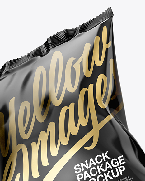 Two Glossy Snack Packages Mockup PSD #2