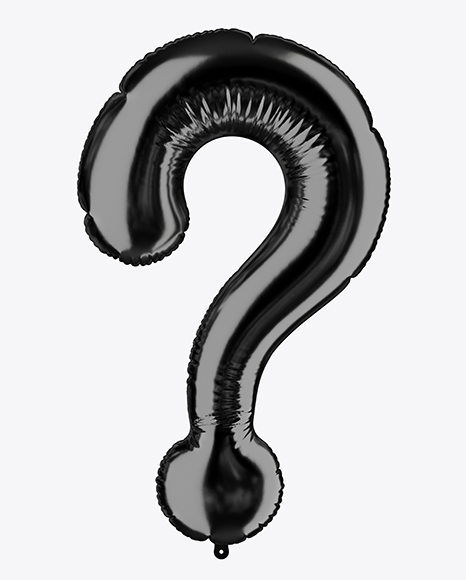 Question Mark Sign Foil Balloon Mockup - Free Download Images High