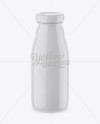 Download Glossy Ceramic Milk Bottle High Angle Shot In Bottle Mockups On Yellow Images Object Mockups Yellowimages Mockups