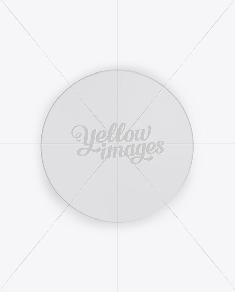 Plastic Jar 112g - High Angle & Top Views on Yellow Images Object Mockups