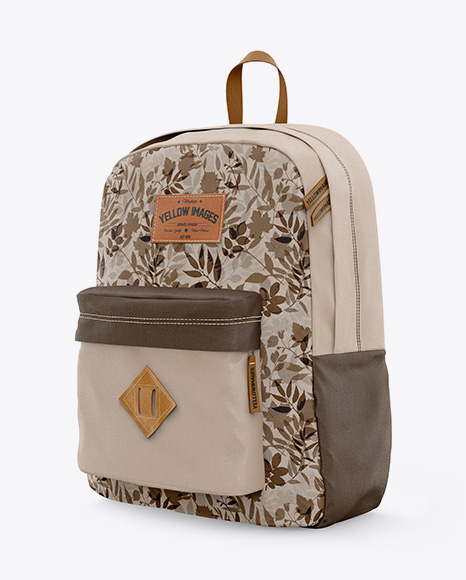 Backpack Mockup - Half-side View