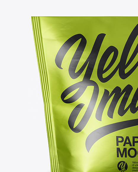 Matte Metallic Stand up Pouch Mockup PSD #2