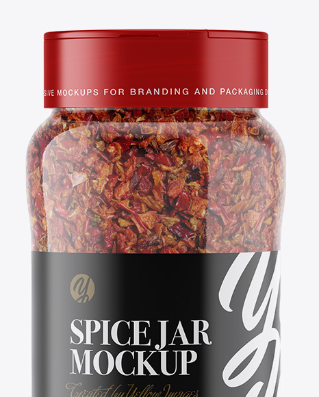 Download Red Paprika Spice Jar Mockup In Jar Mockups On Yellow Images Object Mockups Yellowimages Mockups