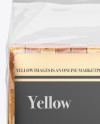 Bag W/ Sliced Bread & Paper Label Mockup - Front View