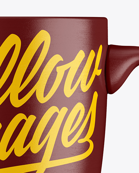 Textured Mug Mockup   Front View PSD #2