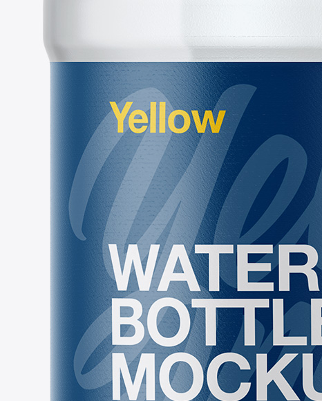 Plastic Water Bottle Mockup PSD #1