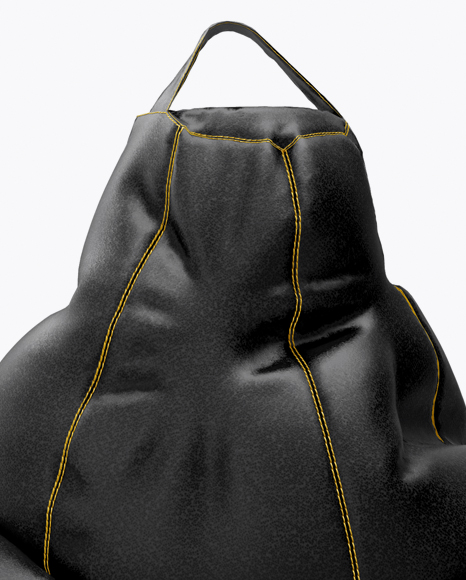 Download Leather Bean Bag Mockup in Packaging Mockups on Yellow Images Object Mockups