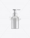 Download Small Cosmetic Bottle w/ Lotion Pump Mockup in Bottle Mockups on Yellow Images Object Mockups