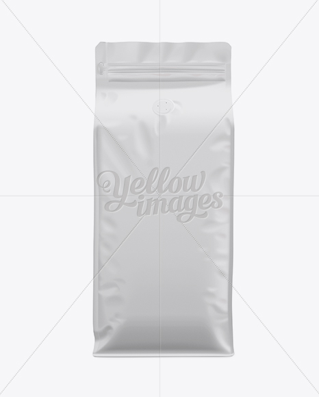 Coffee Bag Mockup Front View In Bag Sack Mockups On Yellow Images Object Mockups