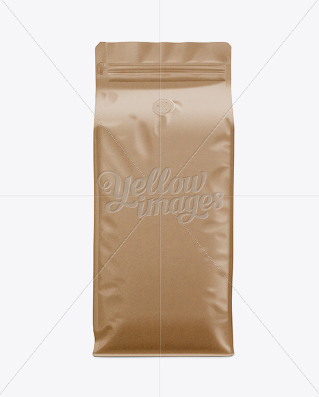 Download Coffee Bag Mockup Front View In Bag Sack Mockups On Yellow Images Object Mockups PSD Mockup Templates