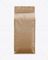 Download Kraft Paper Coffee Bag Mockup / Front View in Bag & Sack ...