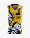 Download Mens V Neck Tank Top Mockup Front View In Apparel Mockups On Yellow Images Object Mockups