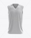 Download Mens V-Neck Tank Top Mockup - Front View in Apparel Mockups on Yellow Images Object Mockups