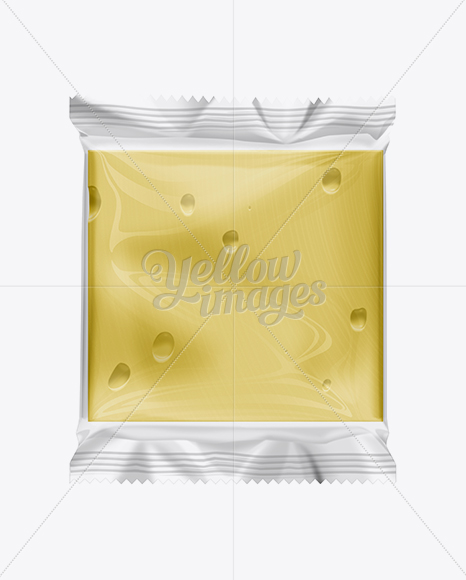 Download Sliced Cheese Packaging Mockup In Flow Pack Mockups On Yellow Images Object Mockups PSD Mockup Templates