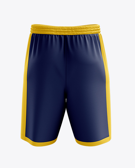 Download Basketball Shorts Mockup - Front & Back View | Yellow Author