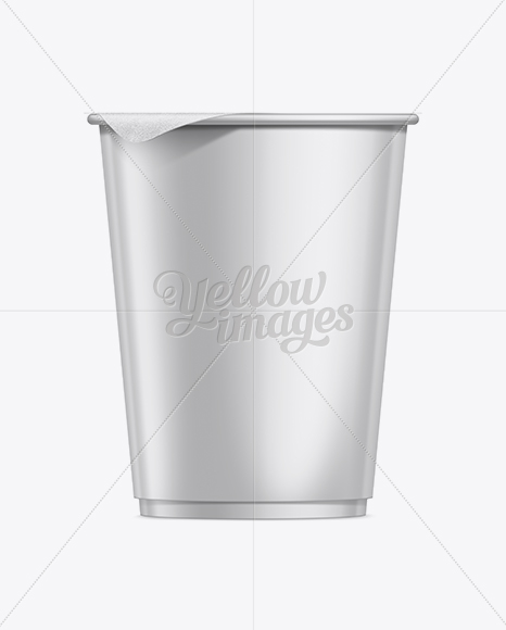 Download Plastic Soup Cup W Foil Lid Mockup In Cup Bowl Mockups On Yellow Images Object Mockups PSD Mockup Templates