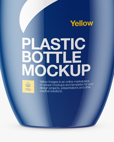 Glossy Plastic Bottle Mockup PSD #1