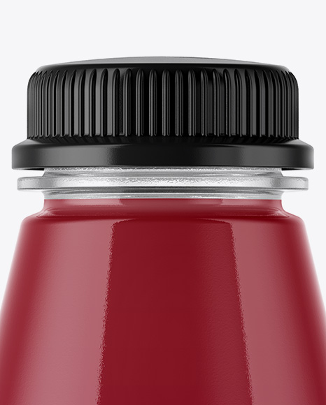 Plastic Bottle With Berry Juice Mockup