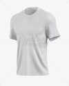 Download Men S T Shirt Mockup Half Side View In Apparel Mockups On Yellow Images Object Mockups