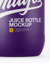 330ml Matte Juice Bottle Mockup