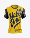 Download Men S T Shirt Mockup Front View In Apparel Mockups On Yellow Images Object Mockups