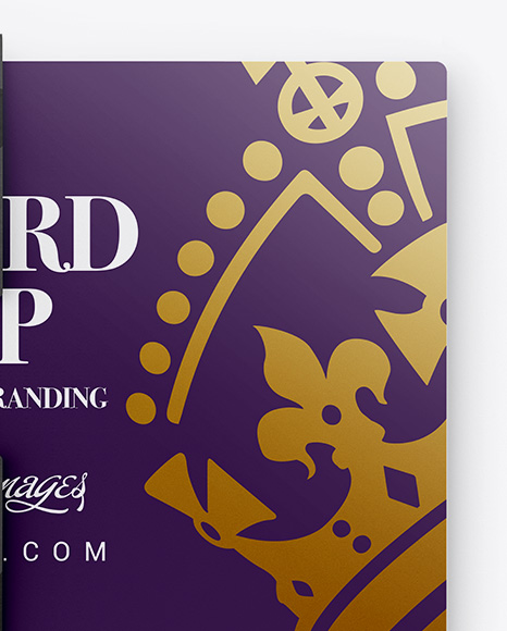 Gift Card in Carton Cover Mockup - Top View (Half Visible) - Free