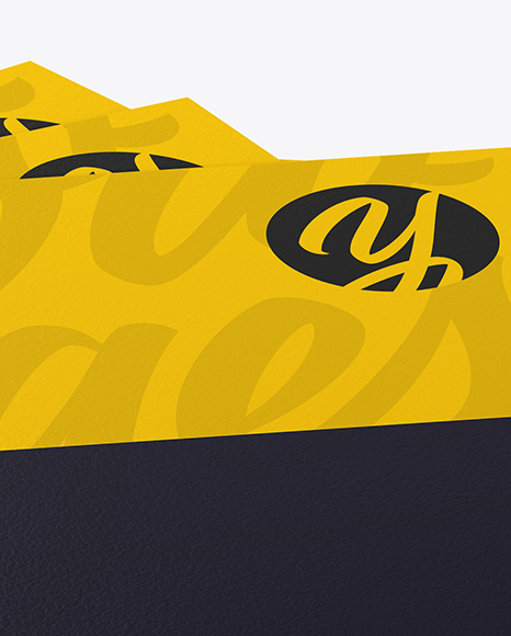 Business Cards Mockup   High Angle Shot PSD #1